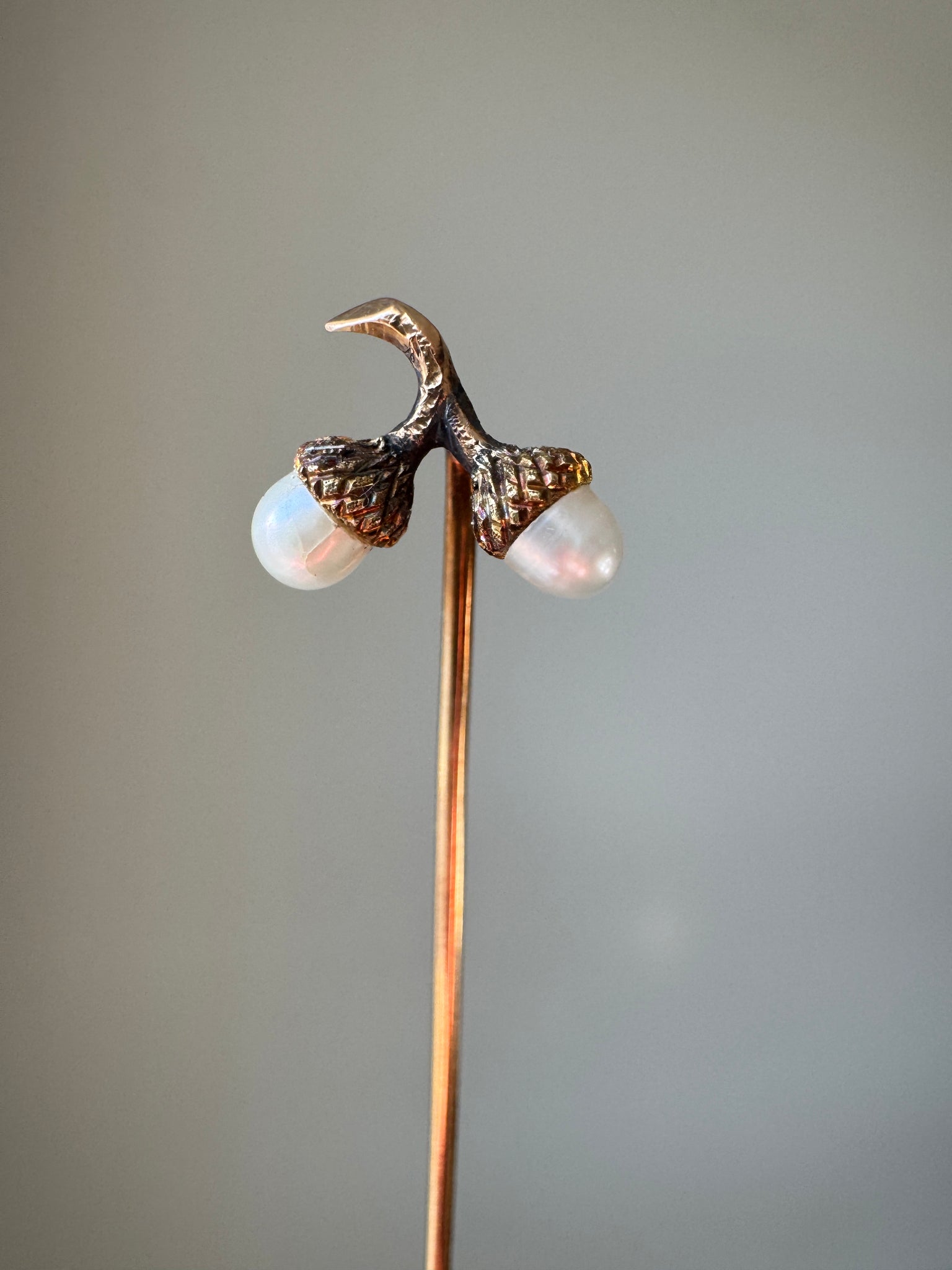 Edwardian 14k Pearl Acorn Stick Pin– Park Avenue Antiques