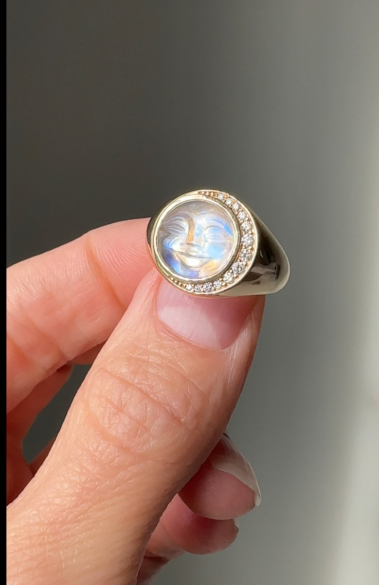 Man in the moon deals moonstone ring